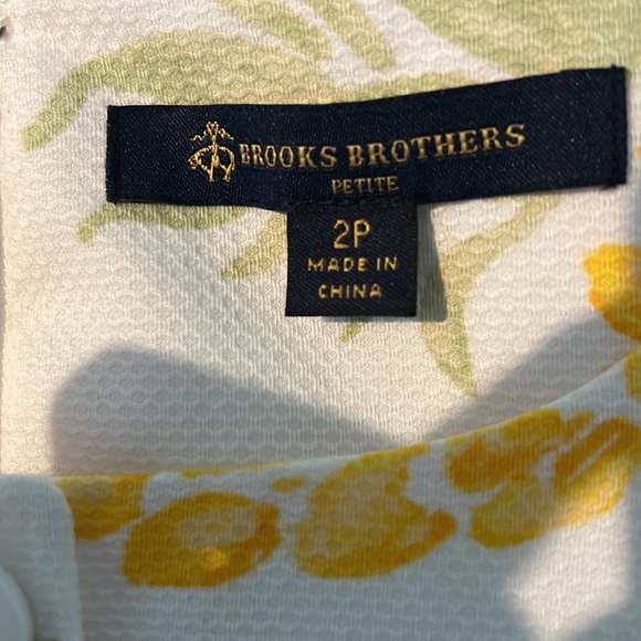 Brooks Brothers Pineapple Dress 2Petite - Picture 7 of 8